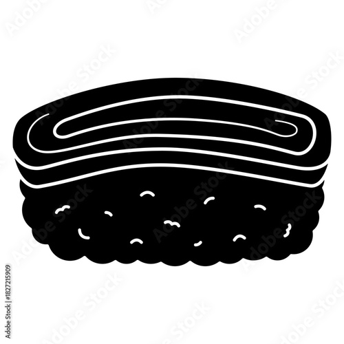 tamago sushi nigiri illustration
