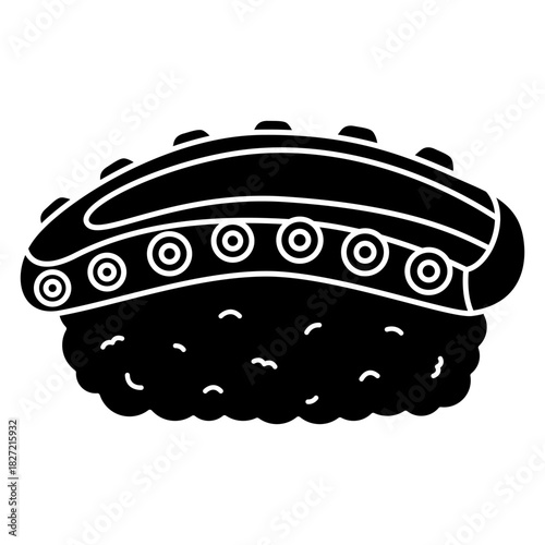 octopus sushi nigiri illustration