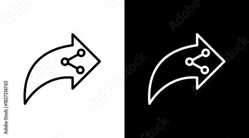 Share With Icon Set Design