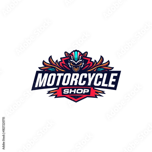 Motorcycle Repair Shop Logo Very Cool