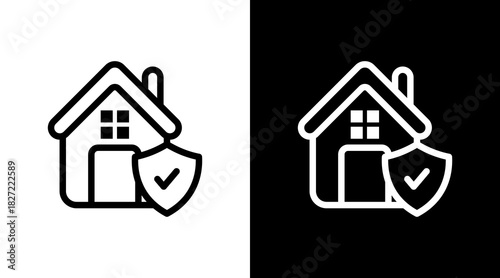 Property Insurance With Icon Set Design