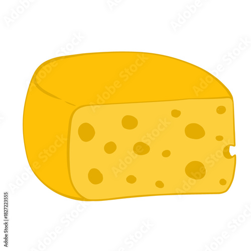 cheese isolated on white