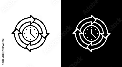 Cycle Time With Icon Set Design