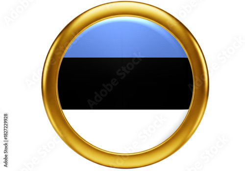 Estonia National Flag in Gilded Gold Circle Frame Icon - Patriotic Country Symbol Free Download Estonia National Flag in Gilded Gold Circle Frame Icon - Patriotic Country Symbol - GFXLoad