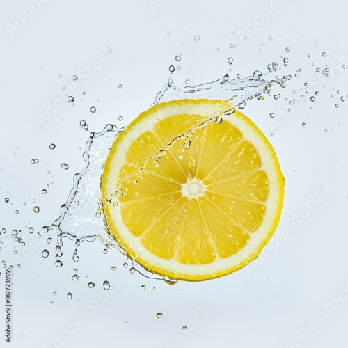 Fresh Lemon Water Splash