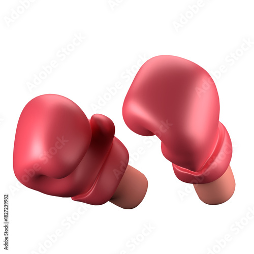 red boxing gloves