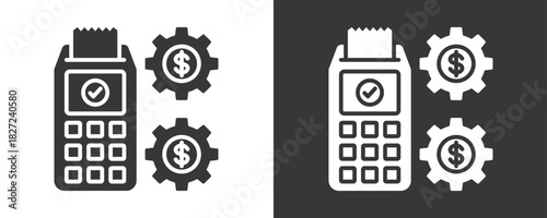 Transaction Icon Set Vector Collection Isolated In Black And White