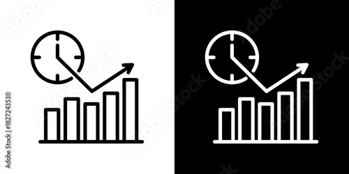 Effieciency Icon Vector Illustration. Fresh Line Design Built For Creative Flexibility In Light And Dark Versions.