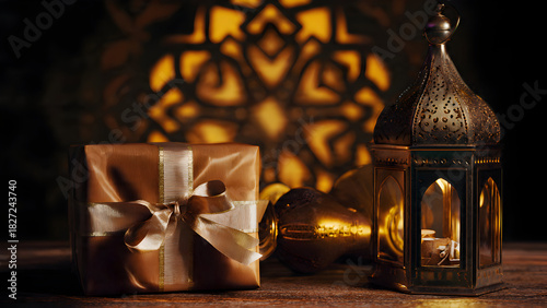 Eid Gift Pack with Traditional Islamic Lantern