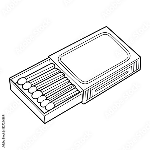 Matchbox coloring page line art
