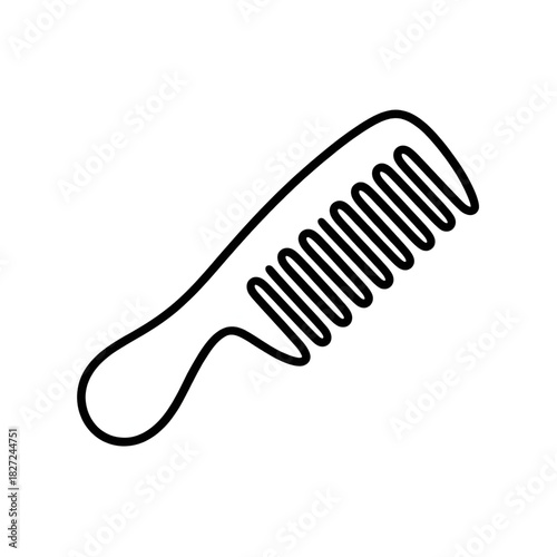 comb illustration vector style coloring page