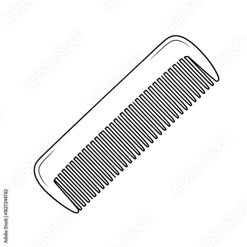 comb illustration vector style coloring page 