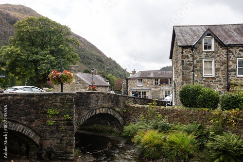 Village of Beddgelert in Snowdonia, Wales