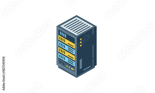 Network server equipment for modern data center infrastructure, offering scalable solutions and reliable cloud computing power, ideal for IT solutions