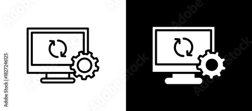 System Sync blackwhite icon