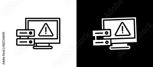 Domain Error blackwhite icon