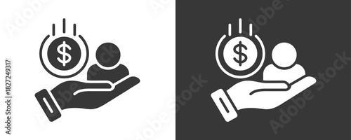 Loan Icon Set Vector Collection Isolated In Black And White