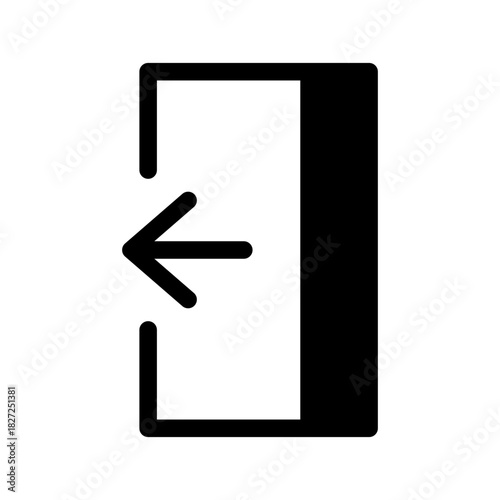 Log Out Icon Vector Symbol Design Illustration