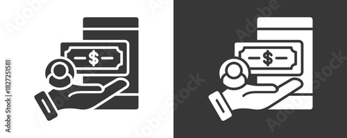Lender Icon Set Vector Collection Isolated In Black And White