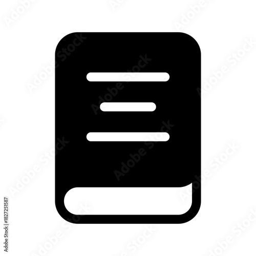 Book Icon Vector Symbol Design Illustration