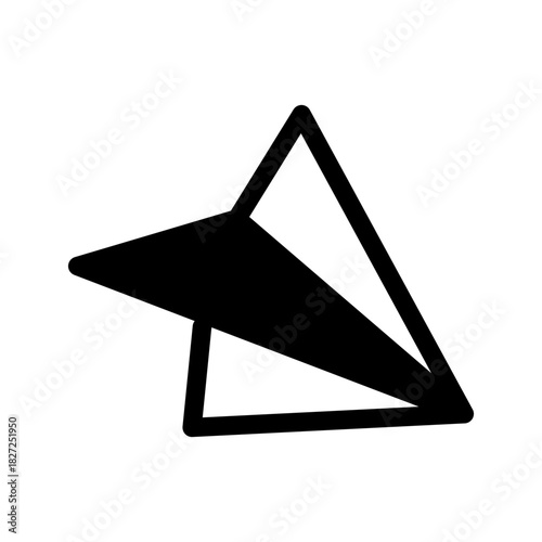 Paper Plane Icon Vector Symbol Design Illustration