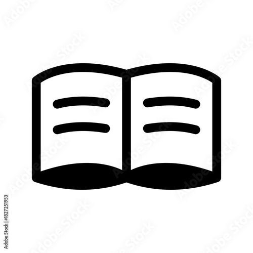 Book Icon Vector Symbol Design Illustration
