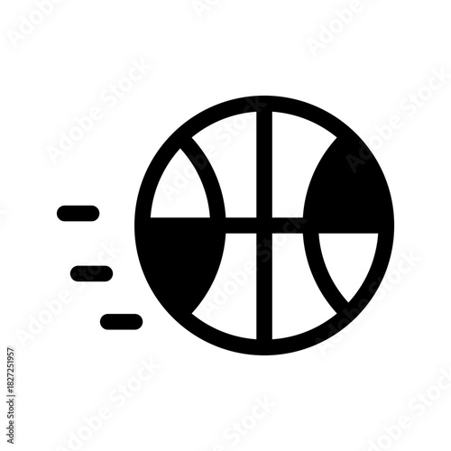 Basketball Icon Vector Symbol Design Illustration