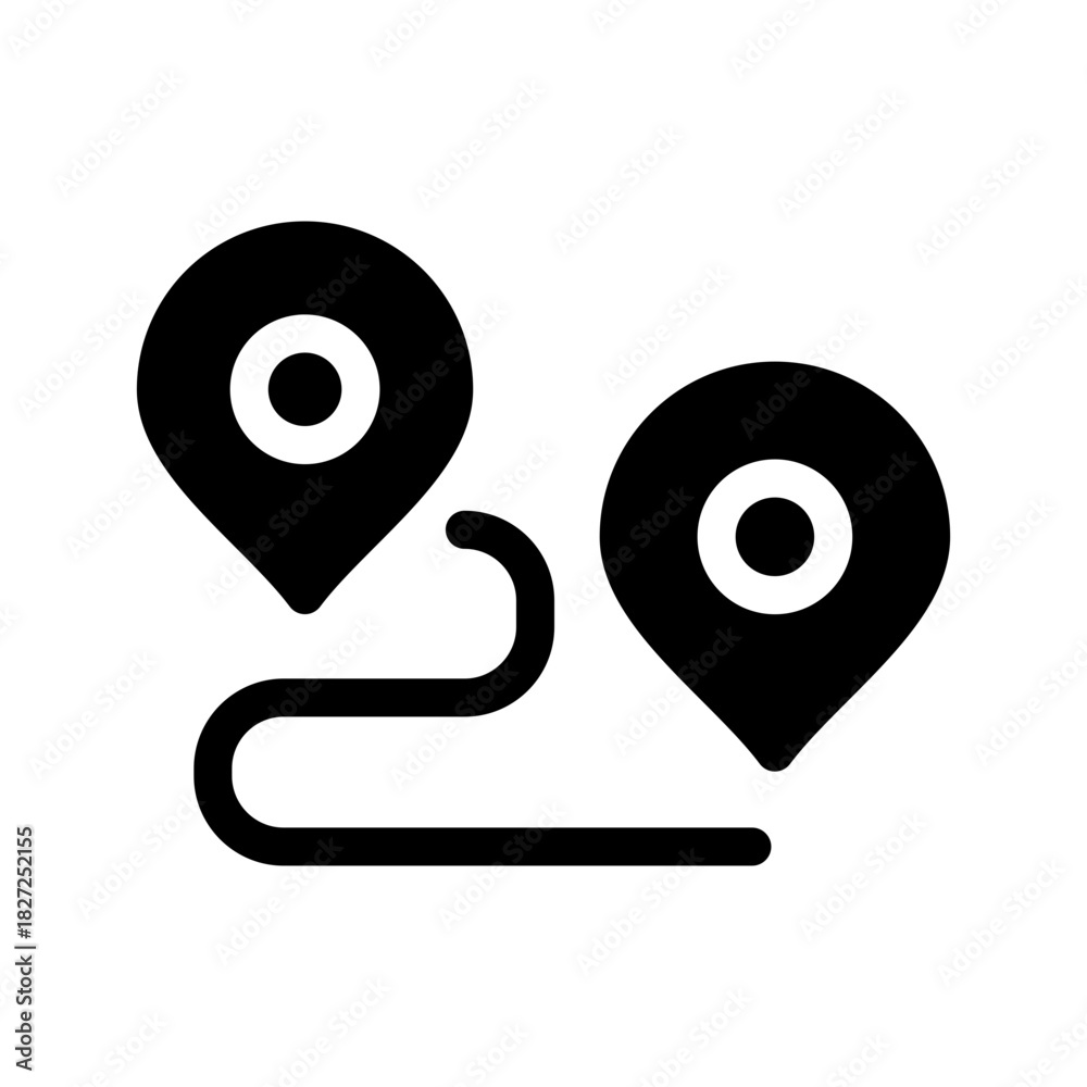 Obraz premium Map Icon Vector Symbol Design Illustration