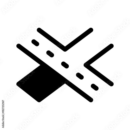 Road Icon Vector Symbol Design Illustration