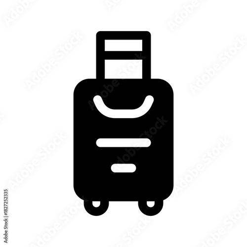 Suitcase Icon Vector Symbol Design Illustration