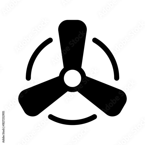 Fan Icon Vector Symbol Design Illustration