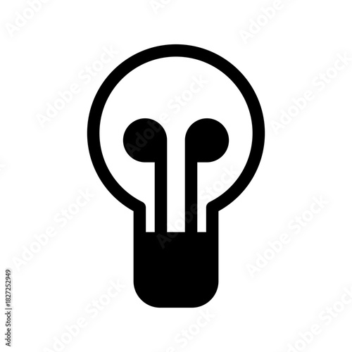 Bulb Icon Vector Symbol Design Illustration