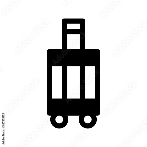 Suitcase Icon Vector Symbol Design Illustration