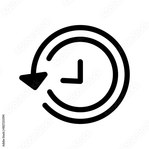 History Icon Vector Symbol Design Illustration