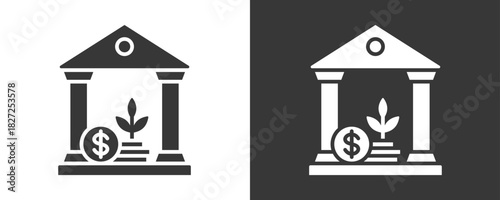 Investment Icon Set Vector Collection Isolated In Black And White