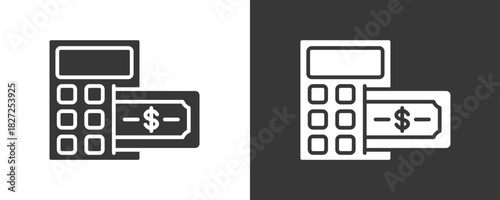 Budgeting Icon Set Vector Collection Isolated In Black And White