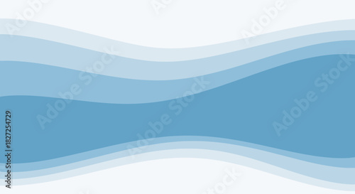 Abstract Blue Waves Background.