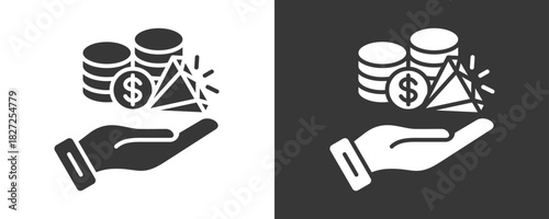 Wealth Icon Set Vector Collection Isolated In Black And White