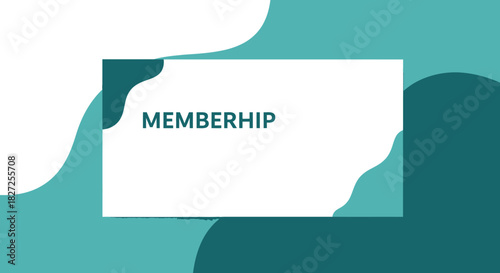 Membership card with abstract background.
