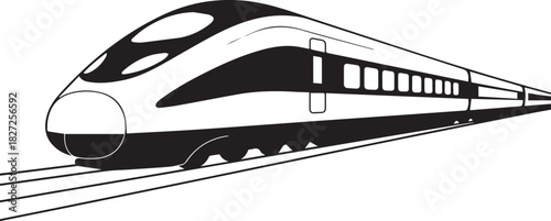 train seamless pattern high speed railway transport vector