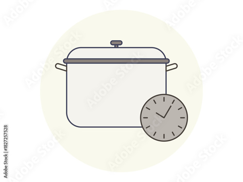 Cooking time icon. Restaurant icon design. Simple vector icon. Vector illustration.