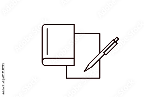 学ぶことを表すシンプルなアイコン