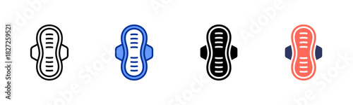 Sanitary Napkin icon set multiple style collection