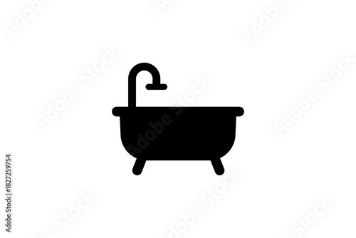 Bathtub icon. Simple illustration of bathtub vector