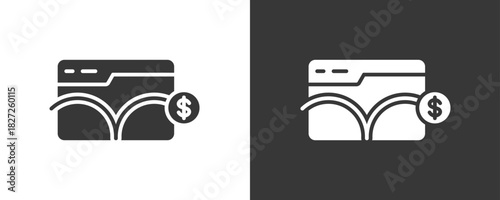 Bounce Rate Icon Set Vector Collection Isolated In Black And White