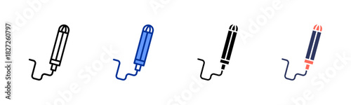 Tampon icon set multiple style collection