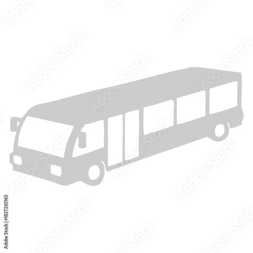 Grey Bus Icon