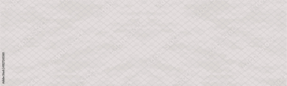 Naklejka premium 花菱模様の透かしがある和紙、和柄バナーベクター背景