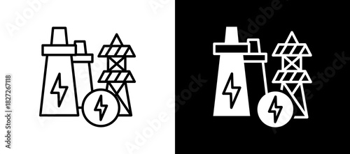 Energy blackwhite icon