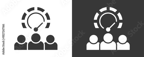 Performance Icon Set Vector Collection Isolated In Black And White